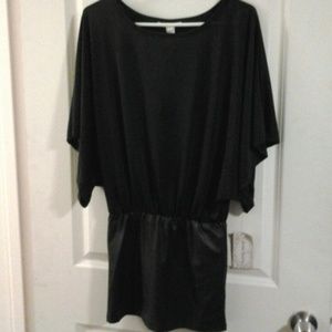 Black on black dress