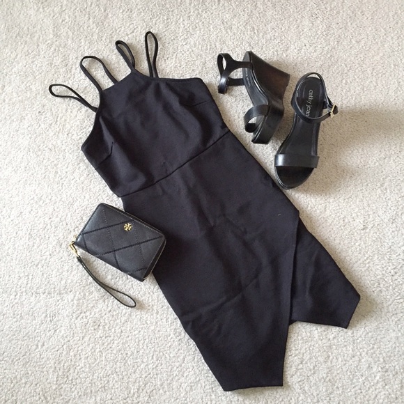 Lulus Dresses & Skirts - Strap Me Silly Black Bodycon