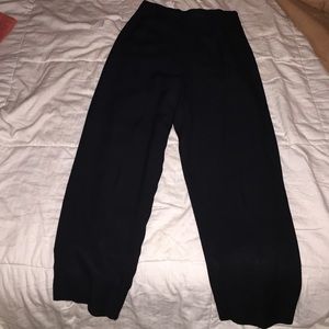 Black ankle trousers