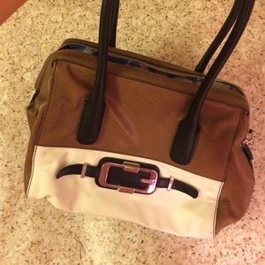 Guess framed satchel