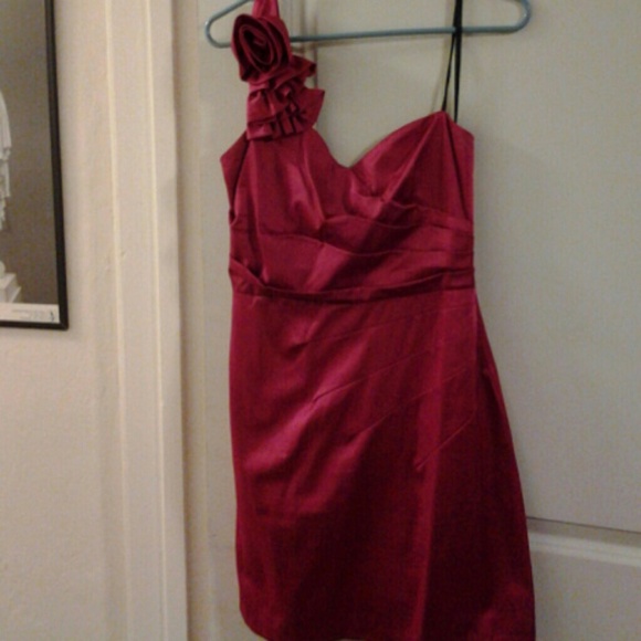 Red rose dress