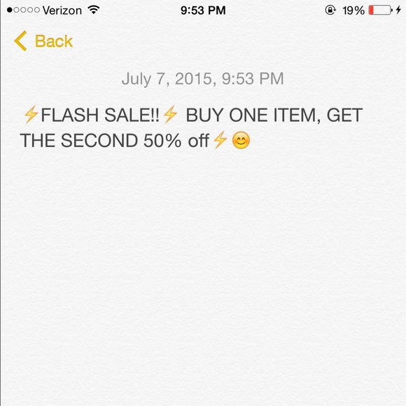 FLASH SALE!!