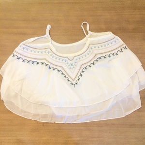 Brand New! Embroidered Crop Top!