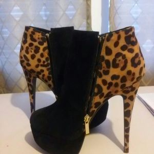 Leopard print heels
