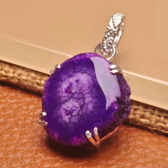 Purple solar Quartz Pendant