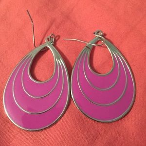 Purple earrings