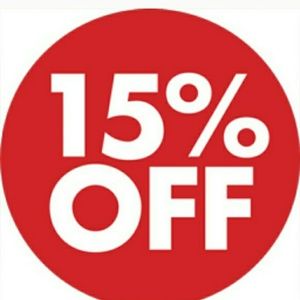 15% off sale !!!