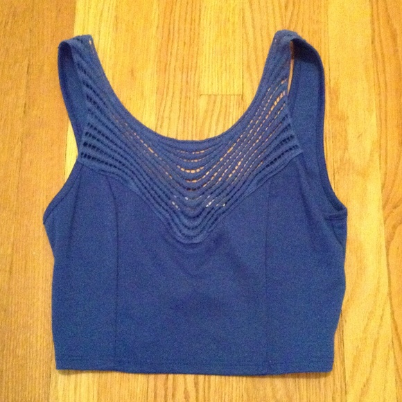 NWT royal blue crop top