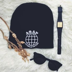 A$AP WorldWide Black Beanie