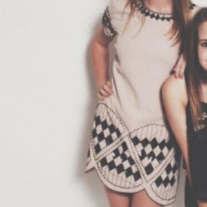 flirty & trendy sequin detailed dress