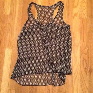 Sheer racer back tank