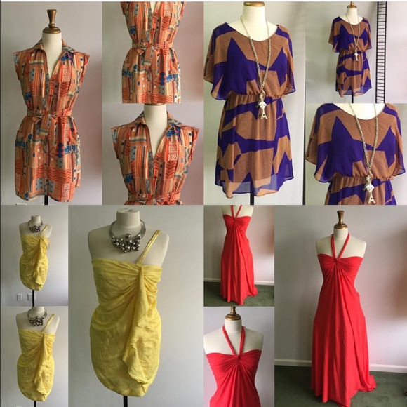 Geometric Dolman Sleeve Dress