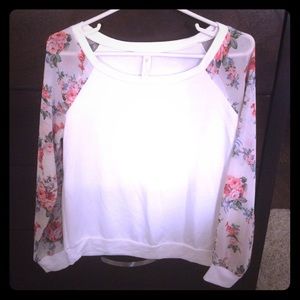 White floral top!