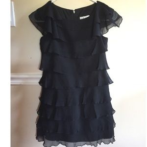Nordstrom black ruffled dress