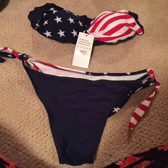 Mantian Other - American flag bathing suit