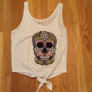 Candy skull tank