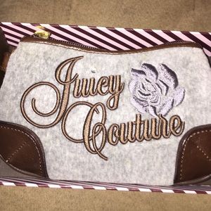 Grey Juicy Couture wristlet