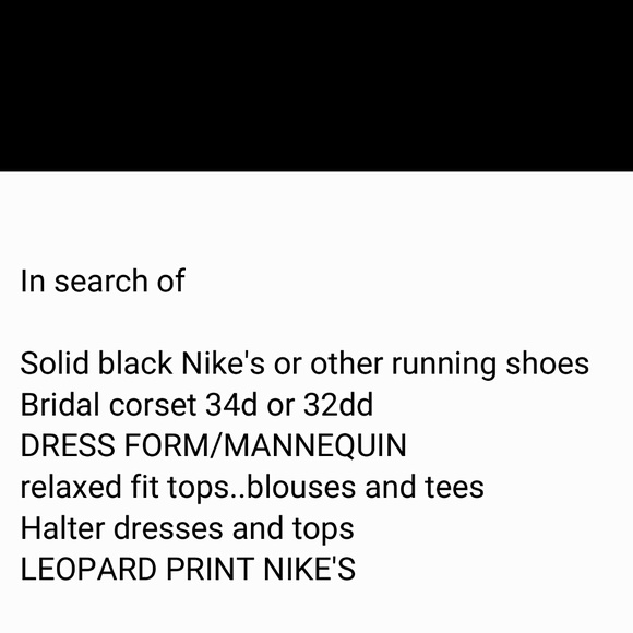 Things I need