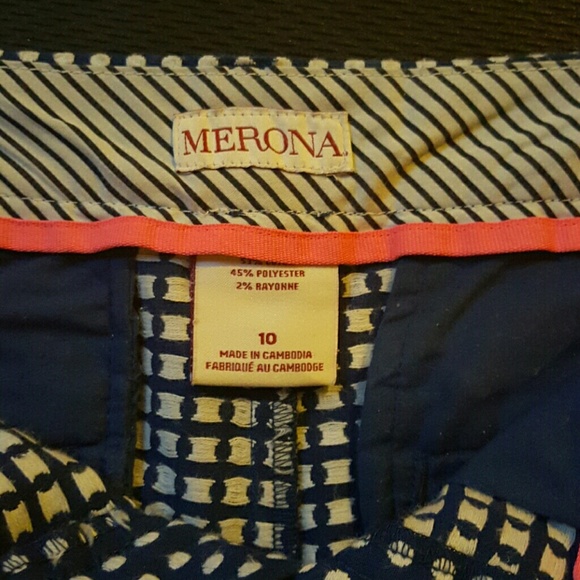 Merona Blue Polka Dot Shorts - Picture 3 of 3