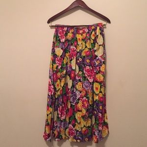 American apparel button down long skirt