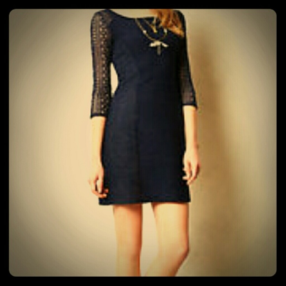 💕💕💕Anthropologie Navy Dress💕💕💕