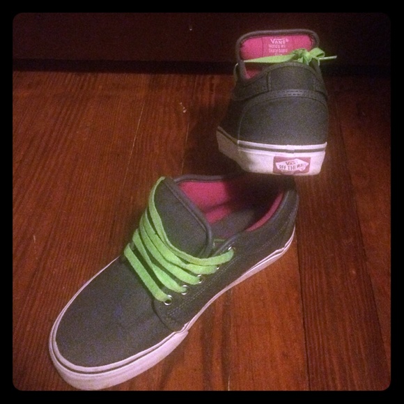 pink and grey vans