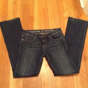 Articles of society dark wash denim