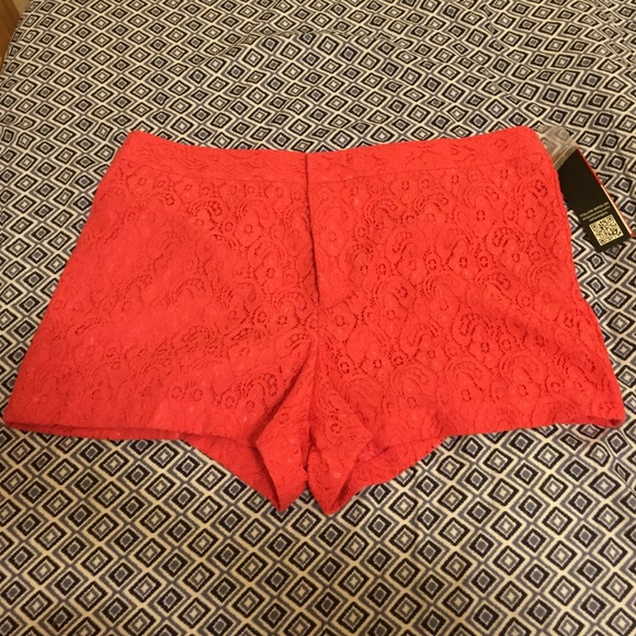 Pink Lace Shorts