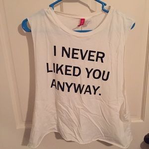 H&M cut off tank top