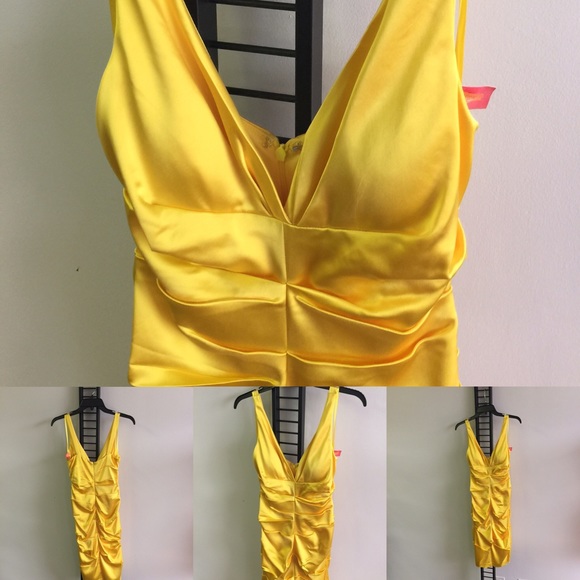 Yellow Cache Cocktail Dress