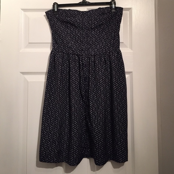 Gap tube/sleeveless Navy Blue Dress, ring/polkadot