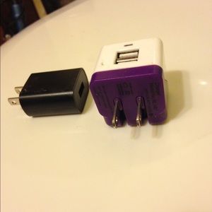 USB charger blocks.