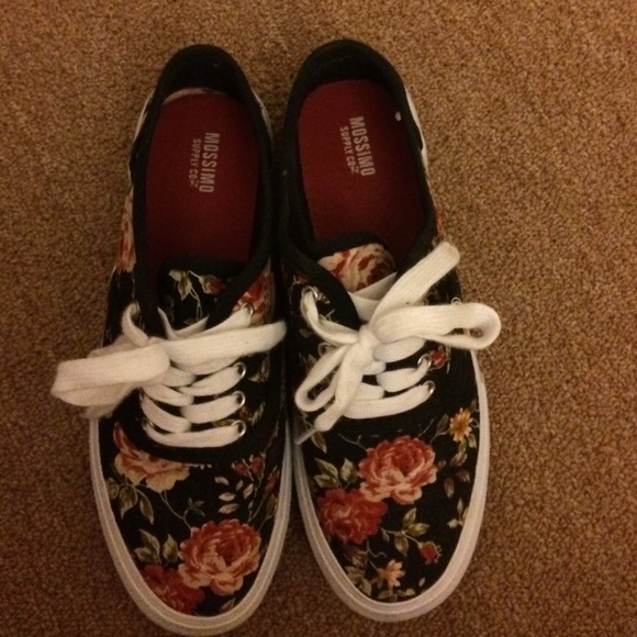 Black floral Sneakers