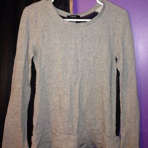 Forever21 Gray Front// Sheer Back Sweater