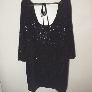 Forever 21 Plus Black Sequined Dress
