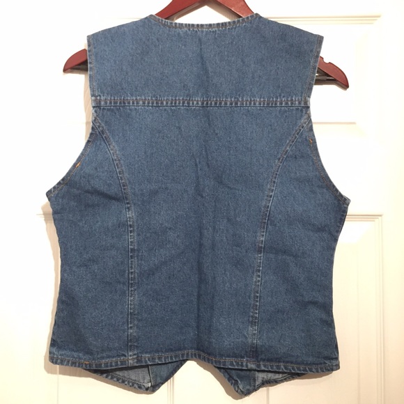 Vintage Blue Jean/Denim Vest (size M) - Picture 2 of 3