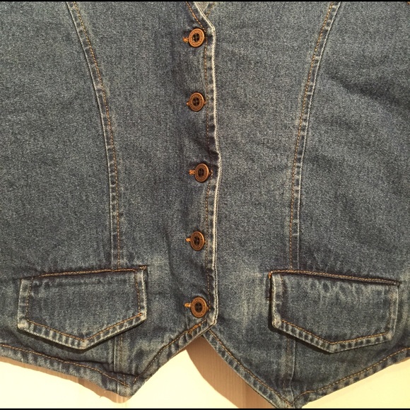 Vintage Blue Jean/Denim Vest (size M) - Picture 3 of 3