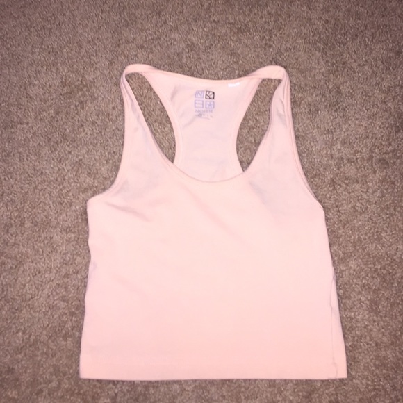 Light orange cropped tank