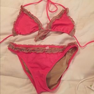 Victoria's Secret coral bikini.