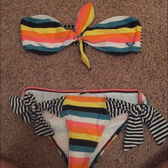 Roxy striped swimsuit