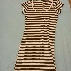 Black & Gray Maxi Dress