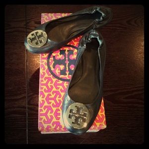 Tory burch black flats