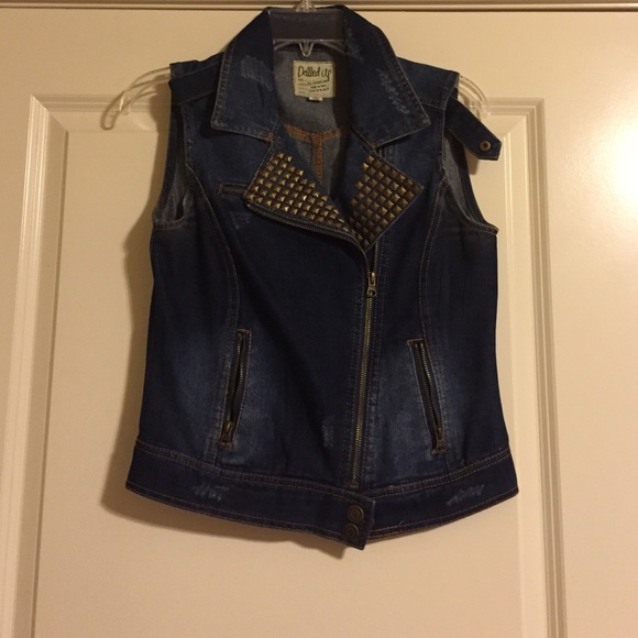 Moto Denim vest
