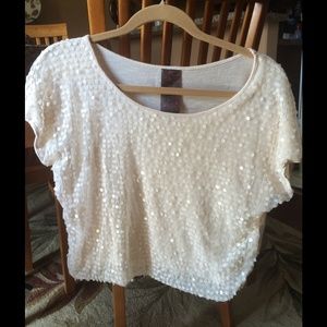 Sequin Baby Pink Top