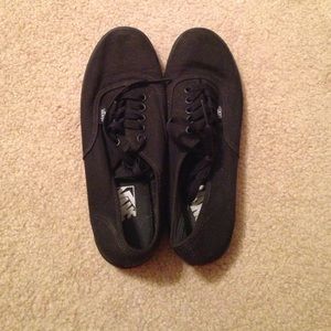 all black slim vans