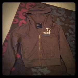 AE zip up grey hoodie