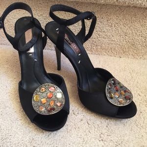 BCBGMAXAZRIA Stunning BeJeweled Heels NWT