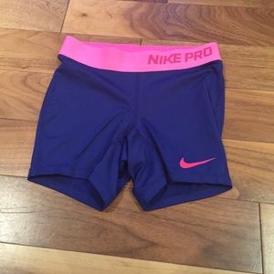 Risk blue/pink nike pros