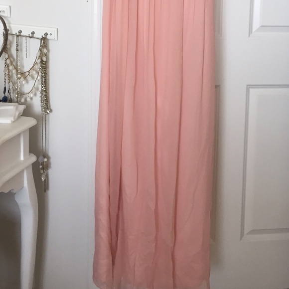 J.Crew Silk Chiffon Kylie Gown Misty Rose Dress - Picture 2 of 4