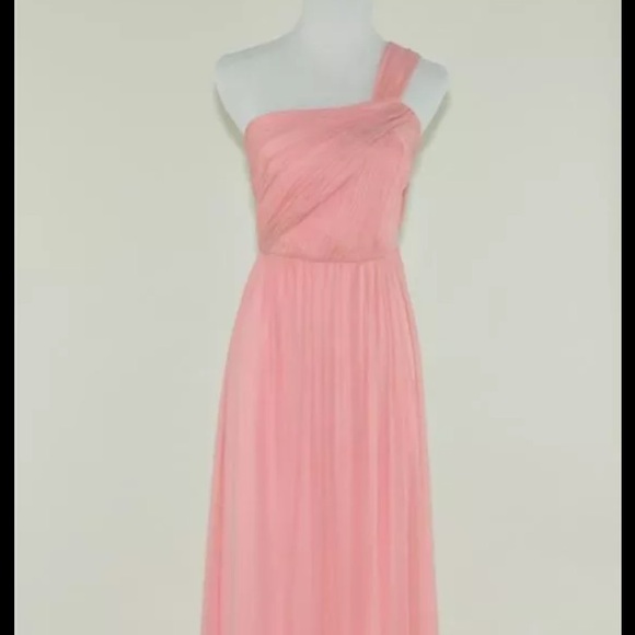 J.Crew Silk Chiffon Kylie Gown Misty Rose Dress - Picture 3 of 4